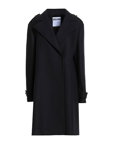 MOSCHINO Coat COUTURE Black 75% Virgin Wool, 25% Polyamide
