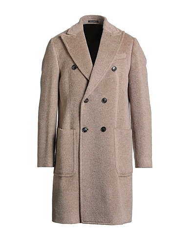 EMPORIO ARMANI Coat Beige 50% Virgin Wool, 33% Mohair wool, 17% Polyamide
