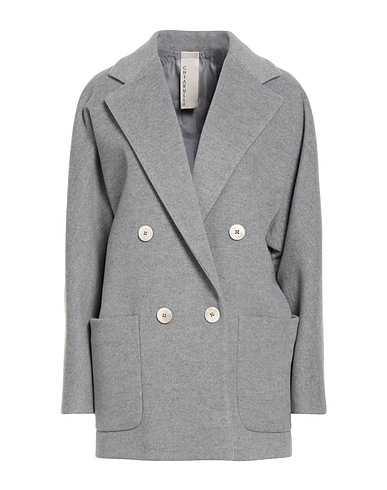 CHIARULLI Coat Grey 90% Virgin Wool, 10% Polyamide