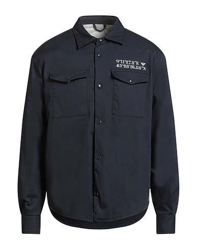 EMPORIO ARMANI Jacket Navy 97% Cotton, 3% Elastane