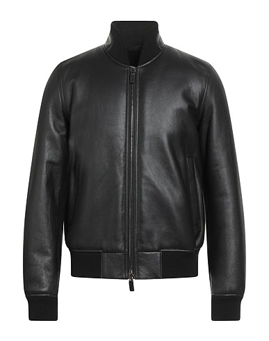 EMPORIO ARMANI Bomber Black 100% Lambskin