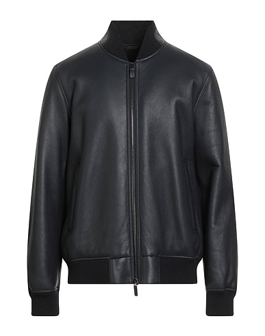 EMPORIO ARMANI Bomber Midnight blue 100% Lambskin