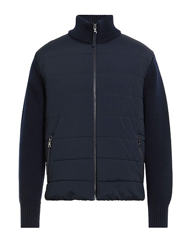 SEVENTY VENEZIA Shell jacket Midnight blue 50% Wool, 25% Polyamide, 25% Polyester