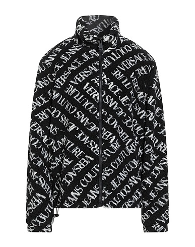 VERSACE JEANS COUTURE Teddy Coat Nero 62% Poliestere, 38% Acrilico