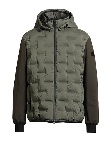 PEUTEREY Shell jacket Military green 90% Polyester, 10% Elastane, Polyamide