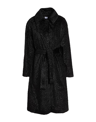 CARACTÈRE Teddy Coat Black 72% Acetate, 14% Polyester, 7% Cotton, 7% Polyamide