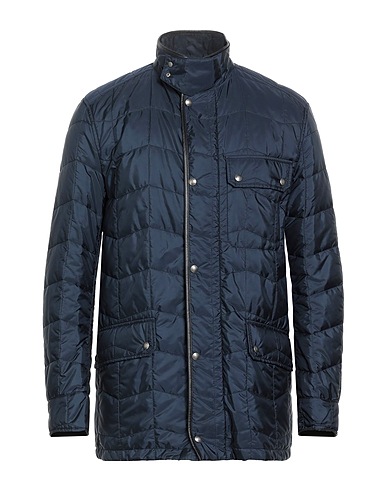 FERRAGAMO Steppjacke Nachtblau 100% Polyamid, Lammleder