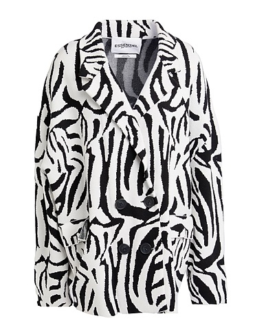ESSENTIEL ANTWERP Coat White 62% Viscose, 38% Polyester