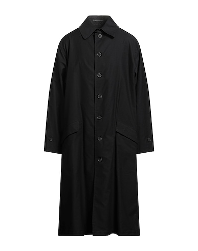 YOHJI YAMAMOTO POUR HOMME Full-length jacket Black 100% Cotton