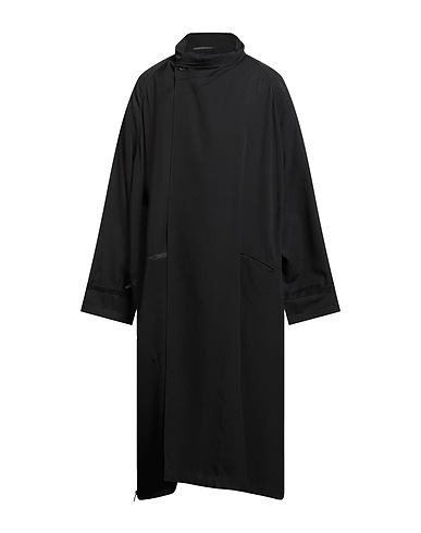 YOHJI YAMAMOTO POUR HOMME Cabanjacke & Zweireiher Schwarz 100% Wolle