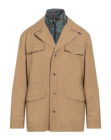 DONDUP Jacket Khaki 62% Cotton, 38% Paper Yarn