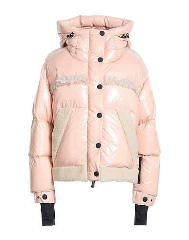 MONCLER GRENOBLE Shell jacket Blush 100% Polyamide, Polyester, Shearling