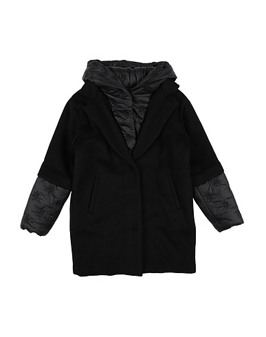 MISS BLUMARINE Coat Black 50% Polyester, 50% Wool, Polyamide