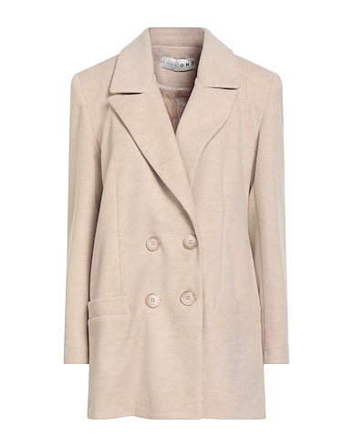 HAVEONE Coat Beige 79% Polyester, 21% Wool
