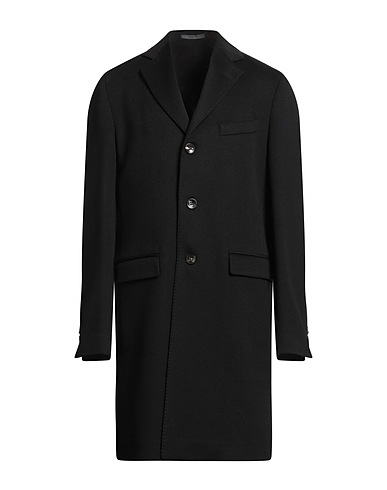 RICHARD OWE'N Coat Black 100% Cashmere