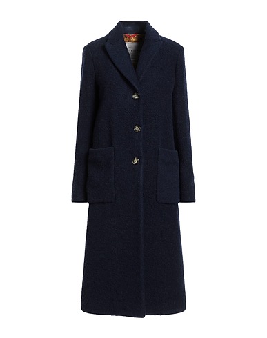 LOST [in] ME Coat Navy blue 75% Virgin Wool, 22% Polyamide, 3% Cashmere, Polyester, Elastane