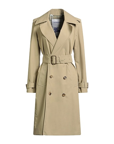 BURBERRY Double breasted pea coat Light grey 100% Cotton