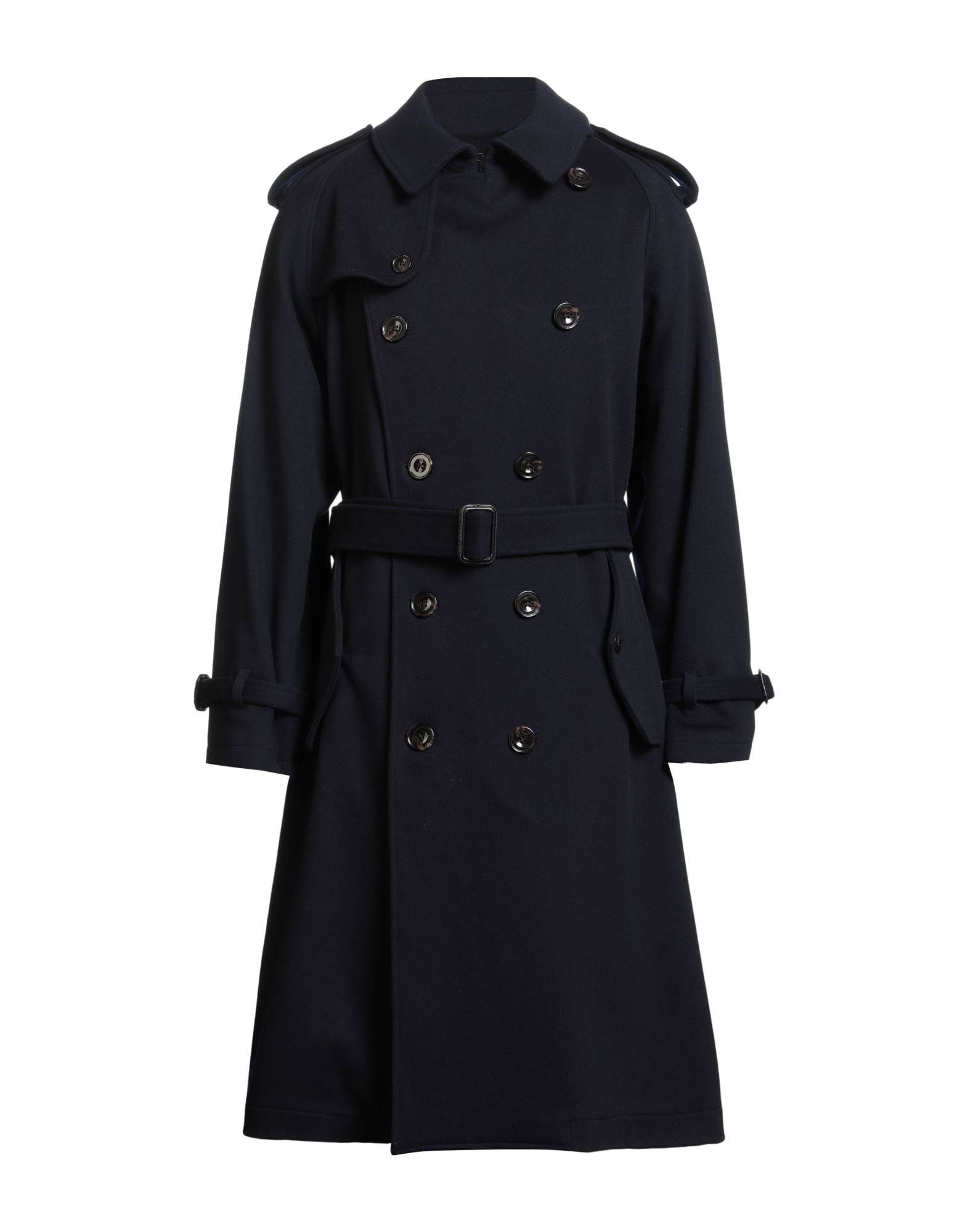 BURBERRY BRIT ネイビー ピーコート メンズ Burberry Brit Checked Pea Coat, $1,360 | farfetch.com