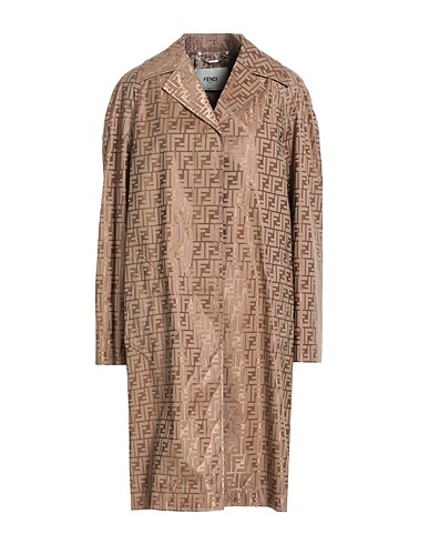FENDI Full-length jacket Brown 64% Cotton, 36% Polyamide
