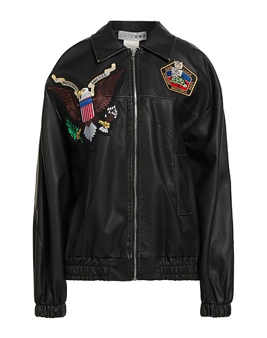 HAVEONE Jacket Dark brown 50% Polyurethane, 50% Viscose