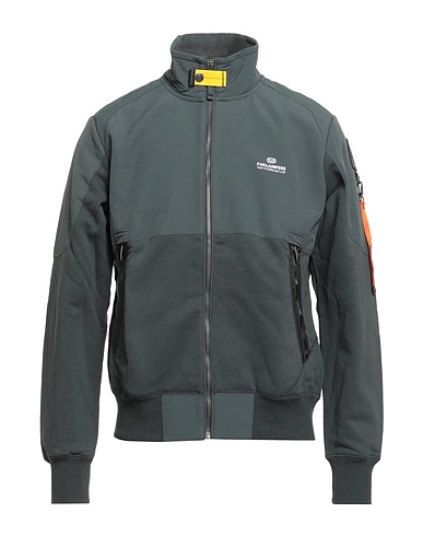 PARAJUMPERS Jacket Dark green 86% Cotton, 14% Polyester, Polyamide