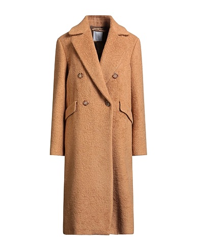 ELEVENTY Coat Camel 74% Alpaca wool, 26% Wool
