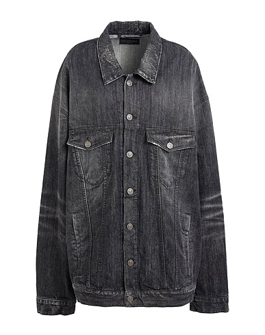 BALENCIAGA Denim jacket Black 100% Cotton