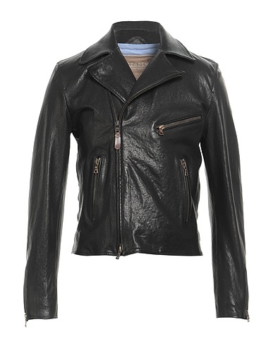 CONTRASTWAY Biker jacket Black 100% Leather