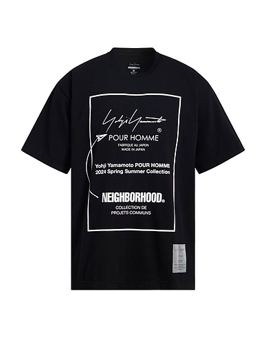 YOHJI YAMAMOTO POUR HOMME T-shirt X NEIGHBORHOOD Black 100% Cotton
