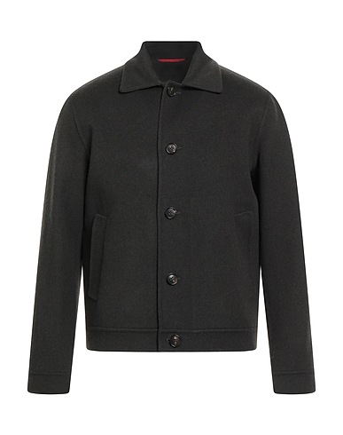 ISAIA Coat Charcoal 90% Wool, 10% Cashmere