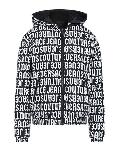 VERSACE JEANS COUTURE Jacket Black 100% Polyester, Elastane