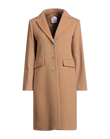 ELEVENTY Coat Camel 90% Wool, 10% Cashmere