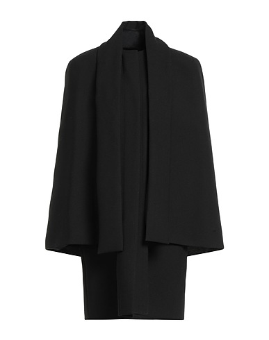 PAULE KA Coat Black 54% Polyester, 44% Virgin Wool, 2% Elastane