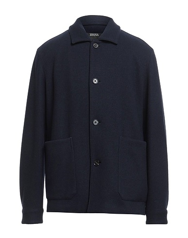 ZEGNA Jacket Navy blue 55% Wool, 45% Cashmere