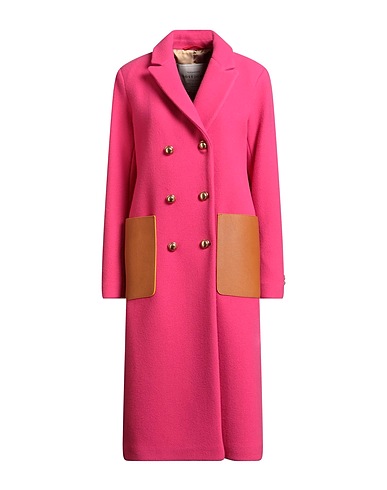 LOST [in] ME Coat Fuchsia 75% Virgin Wool, 22% Polyamide, 3% Cashmere, Polyester