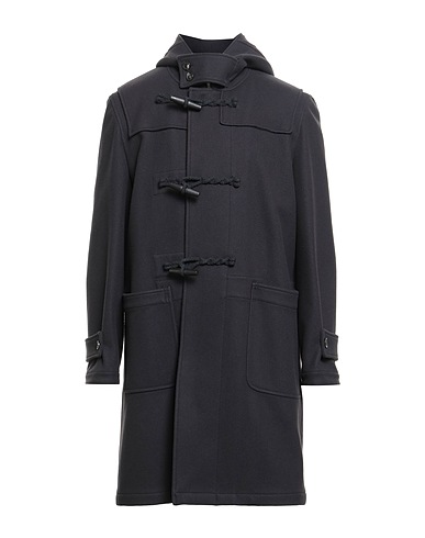 LARDINI Coat Midnight blue 80% Wool, 20% Polyamide