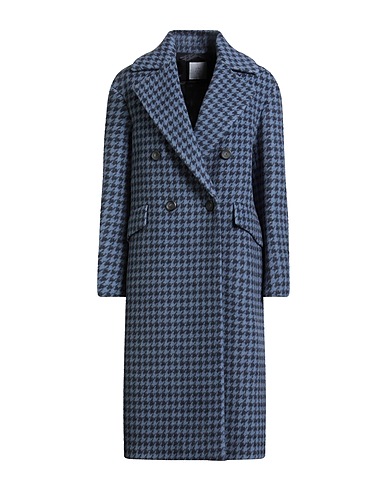 ELEVENTY Coat Slate blue 90% Wool, 10% Polyamide