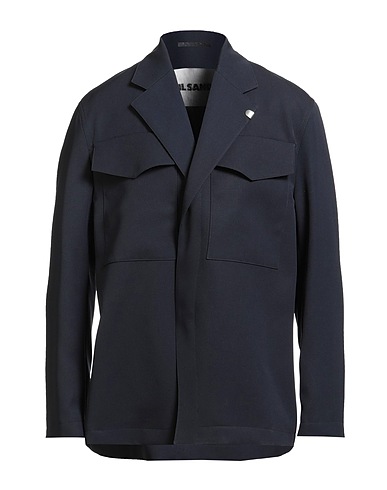 JIL SANDER Jacket Midnight blue 100% Wool