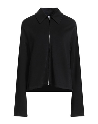 JIL SANDER Jacket Black 46% Viscose, 40% Virgin Wool, 10% Polyamide, 4% Elastane