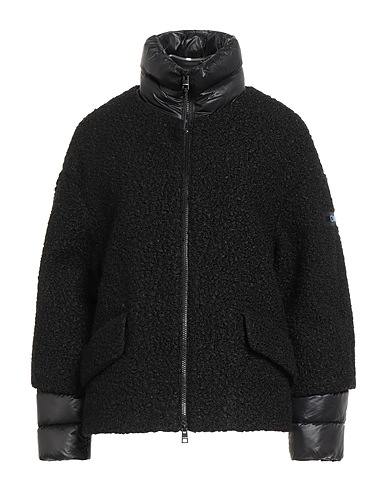 UP TO BE Teddy Coat Black 100% Polyester, Polyamide