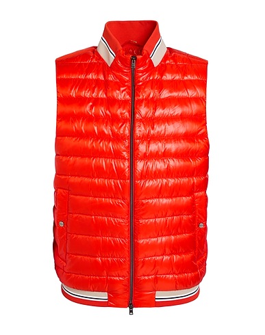 HERNO Gilet Tomato red 100% Polyamide, Elastane