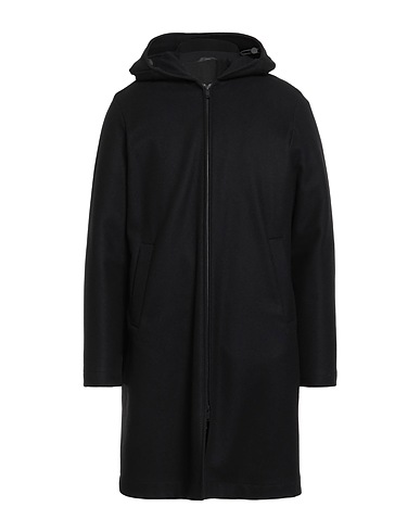 HEVÒ Coat Black 80% Virgin Wool, 20% Polyamide