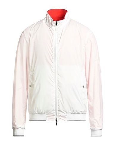 HERNO Jacket White 100% Polyester, Polyurethane, Polyamide, Cotton, Elastane