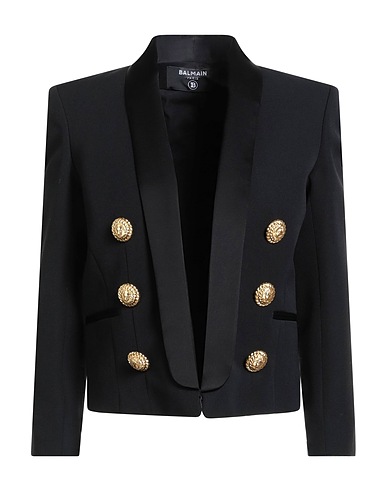 VERSACE Jacket Black 100% Virgin Wool, Viscose