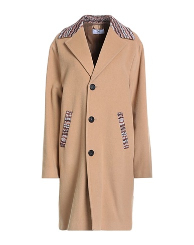 M MISSONI Coat Sand 80% Virgin Wool, 20% Polyamide, Wool, Mohair wool, Viscose