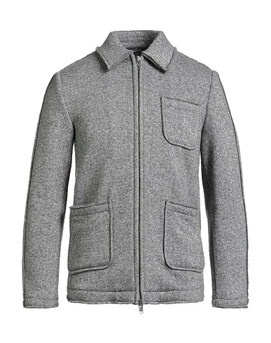 GREY DANIELE ALESSANDRINI Jacket Grey 80% Polyester, 20% Wool