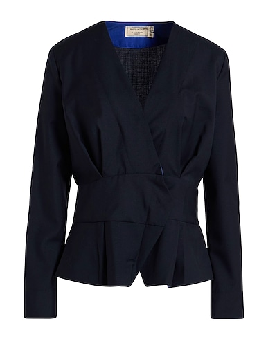 MAISON KITSUNÉ Μπουφάν Ναυτικό μπλε 100% Παρθένο μαλλί