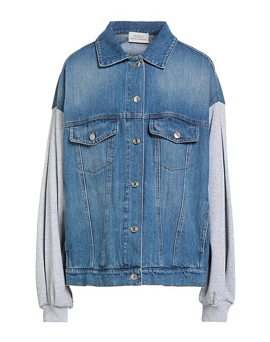 VICOLO Denim jacket DENIM COUTURE
 Blue 100% Cotton, Polyester