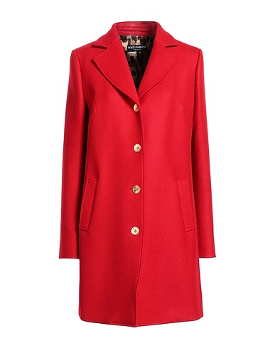 DOLCE&GABBANA Coat Red 98% Virgin Wool, 2% Lycra®