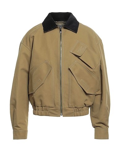 VERSACE Jacke Militärgrün 100% Baumwolle